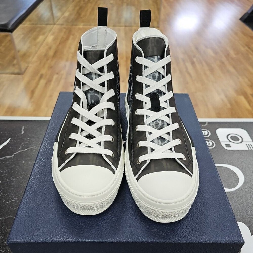DIOR B23 HIGH OBLIQUE " BLACK WHITE " SIZE 43